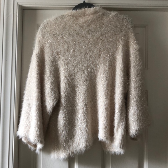 NWT Anthropologie lux sparkle eyelash sweater - Picture 6 of 7